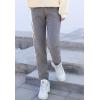 image:imageFlygo Womens Fleece Joggers Pants ClosedBottom Tapered Workout Running Active SweatpantsDark Grey