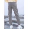 image:imageFlygo Womens Fleece Joggers Pants ClosedBottom Tapered Workout Running Active SweatpantsDark Grey
