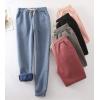 image:imageFlygo Womens Fleece Joggers Pants ClosedBottom Tapered Workout Running Active SweatpantsPink
