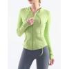image:imageFlygo Womens Lightweight Full Zip Hoodie Jacket Slim Fit Sportswear Hooded Running Track Workout JacketGreen
