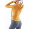 image:imageFlygo Womens Lightweight Full Zip Hoodie Jacket Slim Fit Sportswear Hooded Running Track Workout JacketYellow