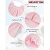 image:imageFlygo Womens Pajamas Set 2 Piece Cotton Ruffle Pj Lounge Sets Cute Puff Sleeve Babydoll Top Shorts Sleepwear Summer OutfitsPink