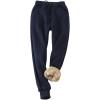image:imageFlygo Womens Warm Fleece Joggers Pants Sherpa Lined Active Running Sweatpants XLarge Navy