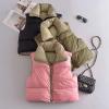 image:imageFlygo Womens Cropped Puffer Vest Jacket Sleeveless Full Zip Quilted Warm Down CoatArmygreen