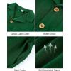 image:imageFlygo Boys Summer 2 Piece Beach Outfits Casual Short Sleeve Button Down Shirts and Shorts Vacation Outfit Textured SetsGreen