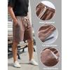 image:imageFlygo Mens 3 Pack Athletic Sweat Shorts Acid Washed Cotton Elastic Waist Drawstring Gym Workout Jogger Pants with PocketsBlackdarkgreycoffee