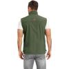 image:imageFlygo Mens Lightweight Casual Vest Summer Outdoor Sleeveless Travel Hiking Fishing Work Vest Outerwear with Multi Pockets01 Army Green