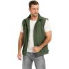 image:imageFlygo Mens Lightweight Casual Vest Summer Outdoor Sleeveless Travel Hiking Fishing Work Vest Outerwear with Multi Pockets01 Army Green