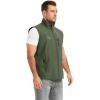 image:imageFlygo Mens Lightweight Casual Vest Summer Outdoor Sleeveless Travel Hiking Fishing Work Vest Outerwear with Multi Pockets01 Army Green