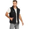 image:imageFlygo Mens Lightweight Casual Vest Summer Outdoor Sleeveless Travel Hiking Fishing Work Vest Outerwear with Multi Pockets01 Black