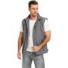 image:imageFlygo Mens Lightweight Casual Vest Summer Outdoor Sleeveless Travel Hiking Fishing Work Vest Outerwear with Multi Pockets01 Grey
