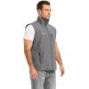image:imageFlygo Mens Lightweight Casual Vest Summer Outdoor Sleeveless Travel Hiking Fishing Work Vest Outerwear with Multi Pockets01 Grey