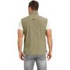 image:imageFlygo Mens Lightweight Casual Vest Summer Outdoor Sleeveless Travel Hiking Fishing Work Vest Outerwear with Multi Pockets01 Khaki