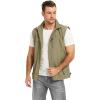 image:imageFlygo Mens Lightweight Casual Vest Summer Outdoor Sleeveless Travel Hiking Fishing Work Vest Outerwear with Multi Pockets01 Khaki