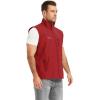 image:imageFlygo Mens Lightweight Casual Vest Summer Outdoor Sleeveless Travel Hiking Fishing Work Vest Outerwear with Multi Pockets01 Red