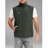 image:imageFlygo Mens Lightweight Casual Vest Summer Outdoor Sleeveless Travel Hiking Fishing Work Vest Outerwear with Multi PocketsArmy Green