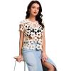 image:imageFlygo Hollow Out Floral Lace Crop Top for Women 2026 Trendy Oversized Sleeveless Crochet Vest Coverup Y2K Going Out TopsBeige