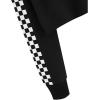 image:imageFlygo Womens Casual Cropped Hoodie Cute Plaid Sweatshirt Pullover Crop Tops for Teen GirlsYellow