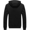 image:imageFlygo Mens Casual Fleece Sherpa Lined Hoodies Thicken Zipper Sweatshirt JacketBlack