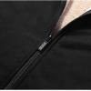 image:imageFlygo Mens Casual Fleece Sherpa Lined Hoodies Thicken Zipper Sweatshirt JacketBlack