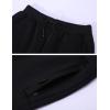 image:imageFlygo Mens Fleece Lined Sweatpants Active Running Winter Fleece Joggers Pants01 Blackstraight Hem