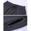 image:imageFlygo Mens Fleece Lined Sweatpants Active Running Winter Fleece Joggers Pants01 Greystraight Hem
