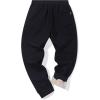 image:imageFlygo Mens Fleece Lined Sweatpants Active Running Winter Fleece Joggers Pants02 Blackelasticized Hem