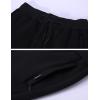 image:imageFlygo Mens Fleece Lined Sweatpants Active Running Winter Fleece Joggers Pants02 Blackelasticized Hem