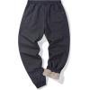 image:imageFlygo Mens Fleece Lined Sweatpants Active Running Winter Fleece Joggers Pants02 Greyelasticized Hem
