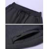 image:imageFlygo Mens Fleece Lined Sweatpants Active Running Winter Fleece Joggers Pants02 Greyelasticized Hem