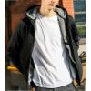 image:imageFlygo Mens Winter Sherpa Lined Zip Up Hoodies Sweatshirt CoatBlack