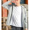 image:imageFlygo Mens Winter Sherpa Lined Zip Up Hoodies Sweatshirt CoatGrey