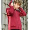 image:imageFlygo Mens Winter Sherpa Lined Zip Up Hoodies Sweatshirt CoatWine Red