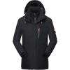 image:imageFlygo Mens Fleece Lined 3 in 1 Windproof Waterproof Rain JacketBlack