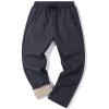 image:imageFlygo Mens Fleece Lined Sweatpants Active Running Winter Fleece Joggers Pants01 Greystraight Hem