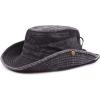 image:imageFlygo Mens Outdoor Wide Brim Bucket Mesh Side Snap Fishing Hat Safari CapBlack