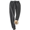 image:imageFlygo Womens Warm Fleece Joggers Pants Sherpa Lined Active Running Sweatpants Small Grey