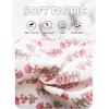 image:imageFlygo Womens Floral Pajama Set 2 Piece Summer Ruffle Cami Top amp Shorts Soft Cotton Loungewear Sleepwear with PocketsPink