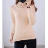 image:imageFlygo Womens Thermal Underwear Tops Round Neck Fleece Lined Baselayer ShirtsBeige