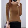 image:imageFlygo Womens Thermal Underwear Tops Round Neck Fleece Lined Baselayer ShirtsKhaki