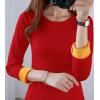 image:imageFlygo Womens Thermal Underwear Tops Round Neck Fleece Lined Baselayer ShirtsRed