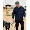 image:imageFlygo Long Sleeve Work Shirts for Men Casual Cotton Button Down Western Cowboy Cargo Shirt for Hiking Safari CampingNavy
