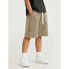 image:imageFlygo Boys Girls Cotton Shorts Acid Washed Active Pull On Jogger Shorts Kids Casual Athletic Loose Fit 516YBlackkhaki