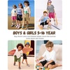 image:imageFlygo Boys Girls Cotton Shorts Acid Washed Active Pull On Jogger Shorts Kids Casual Athletic Loose Fit 516YRose