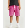 image:imageFlygo Boys Girls Cotton Shorts Acid Washed Active Pull On Jogger Shorts Kids Casual Athletic Loose Fit 516YRose