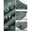 image:imageFlygo Girls Wide Leg Pants Casual Flowy Elastic Waist Palazzo Harem Trousers with PocketsGreen