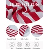 image:imageFlygo Womens Summer T Shirt Dress Cotton Striped Short Sleeve Crewneck Mini Dresses Casual Shift Short Dress with PocketsRedwhite