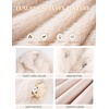 image:imageFlygo Girls Faux Fur Coat Fluffy Winter Fur Jacket Midi Lapel Long Sleeve Furry Shaggy Coats Outerwear 514 YearsBeige