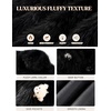image:imageFlygo Girls Faux Fur Coat Fluffy Winter Fur Jacket Midi Lapel Long Sleeve Furry Shaggy Coats Outerwear 514 YearsBlack