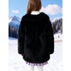 image:imageFlygo Girls Faux Fur Coat Fluffy Winter Fur Jacket Midi Lapel Long Sleeve Furry Shaggy Coats Outerwear 514 YearsBlack